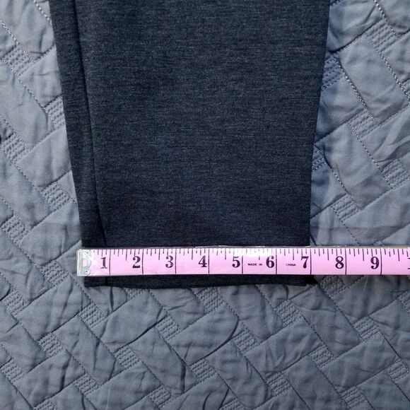 Croft Barrow Dress Pants Womens 12 Black Petite Stretch Flat Front Straight Dark - Picture 4 of 10